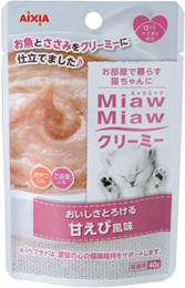 MiawMiaw クリーミー 甘えび風味 40g×4袋