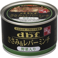 デビフ ささみ&レバーミンチ 野菜入り 150g×3缶