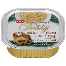 デビィ シニア犬用 ササミ&すりおろし野菜 100g×24缶
