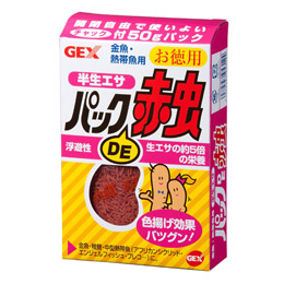 GEX パックDE赤虫 お徳用 50g