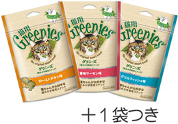 グリニーズ猫用キャンペーン 3種類+1袋つき【数量限定】