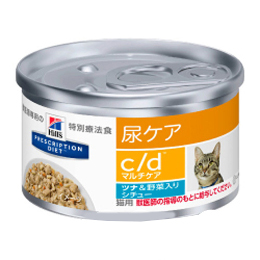 プリスクリプションダイエット c/d マルチケア ツナ&野菜入りシチュー缶 猫用 82g×24缶