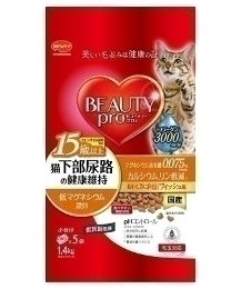日本ペットフード ビューティープロ キャット 猫下部尿路の健康維持 15歳以上 1.4kg