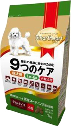 スマートハートゴールド 犬用 9つのケア ラム&ライス 小粒 1kg×12袋