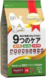 スマートハートゴールド 犬用 9つのケア ラム&ライス 小粒 3kg×4袋