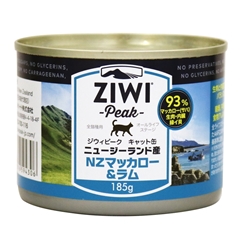 ZiwiPeak キャット缶 ニュージーランドマッカロー&ラム 185g【在庫限り/賞味期限:2024年3月15日】